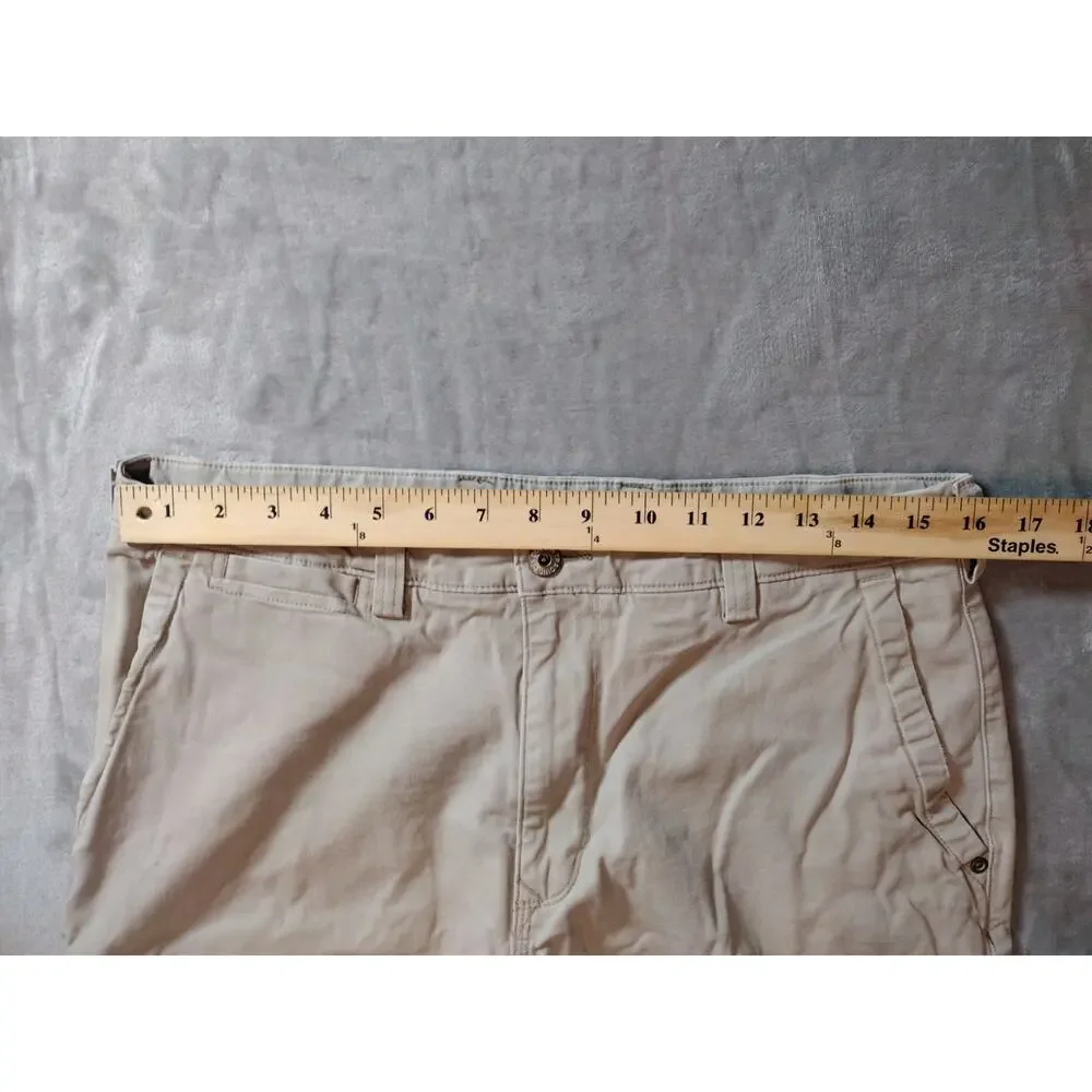 Duluth Trading Co Flex Ballroom Khakis Shorts Mens 32 Utility Cargo Gorpcore